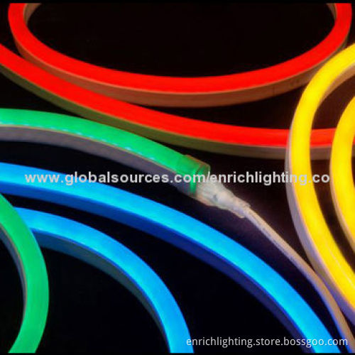 Flexible LED Neon Rope Lights with Single Color, 120/220/12/24V Input Voltage, 80 Pieces/m, IP65New